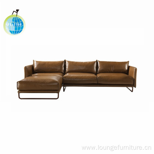 Office Leisure Furniture Comfortable Leather Office Sofa